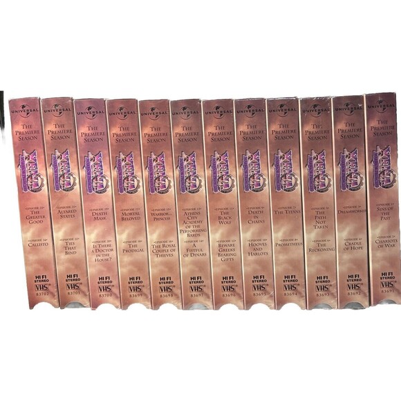 XENA Warrior Princess (VHS,'99) Season 1 -12 Tapes,Lucy Lawless-11 Sealed 1 open - Picture 2 of 4